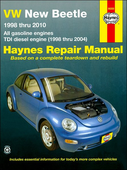 VW New Beetle 修理マニュアル 1998-2010 vw-new-beetle-haynes-repair-