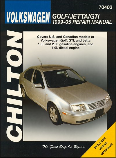 VW Golf, GTI, Jetta Repair Manual 1999-2005 | Chilton 70403
