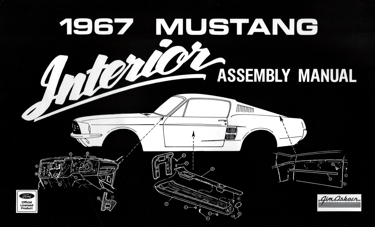 1967 Ford Mustang Interior Trim Assembly Manual