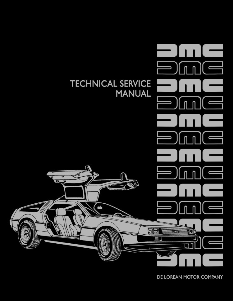 デロリアン　DMC-12 マニュアル一式 1981-1983 DeLorean Technical Service Manual - OEM