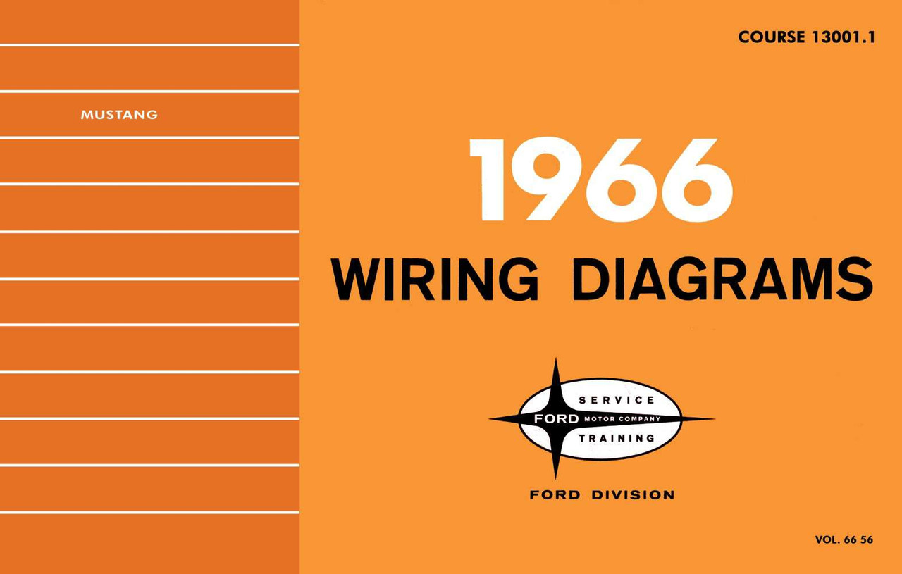 1966 Ford Mustang Wiring Diagrams Manual
