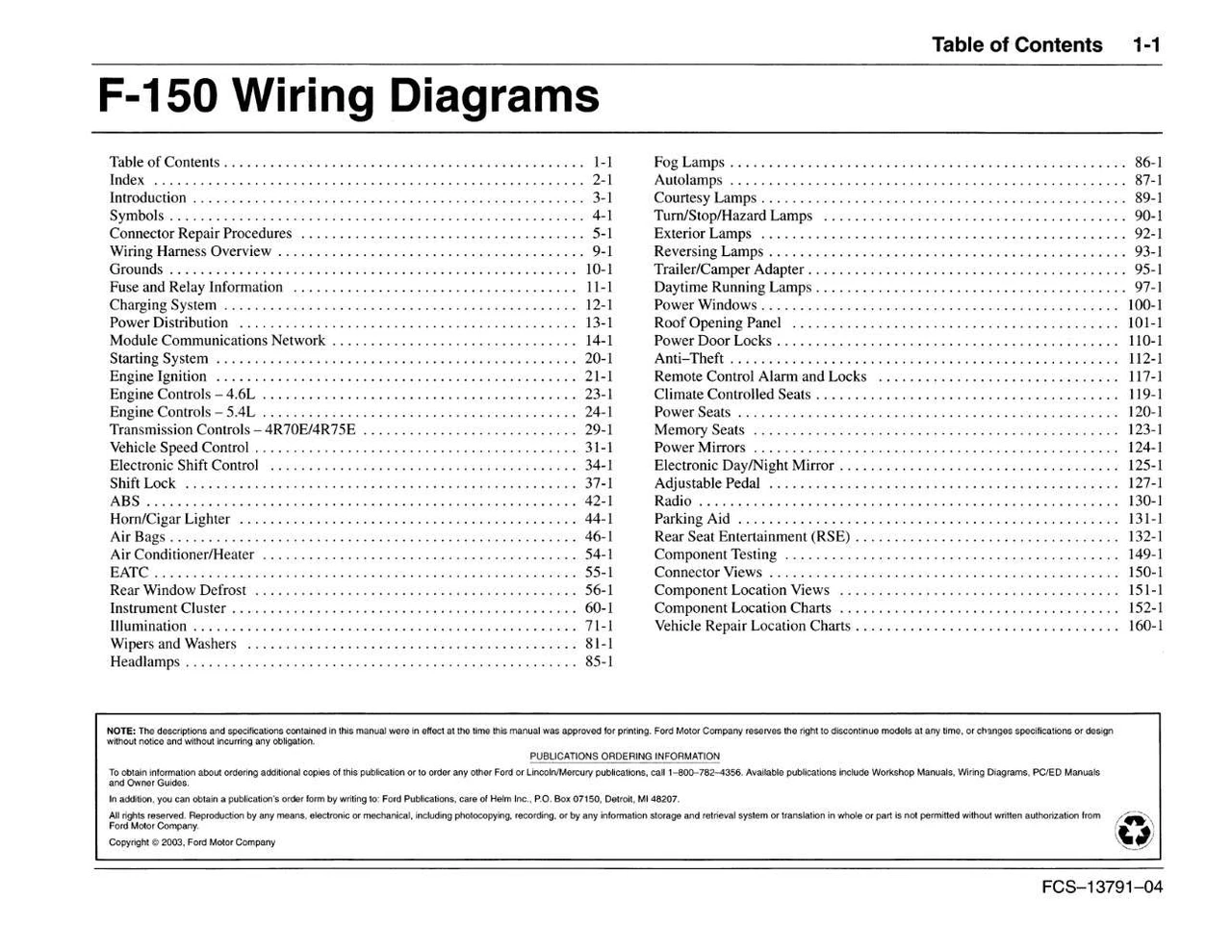 2004 Ford F150 Wiring Diagrams