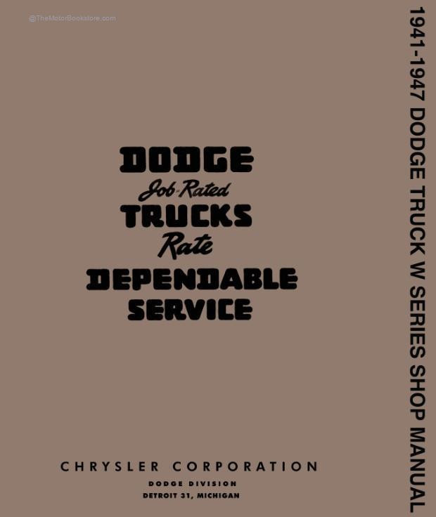 1941-1948 Dodge Car Shop Manual Reprint