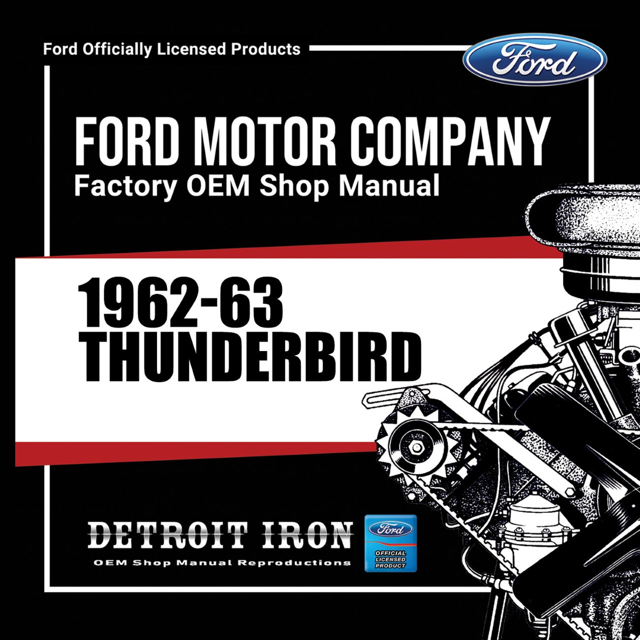 1962-1963 Thunderbird Factory OEM Shop Manuals on CD - PDF Format