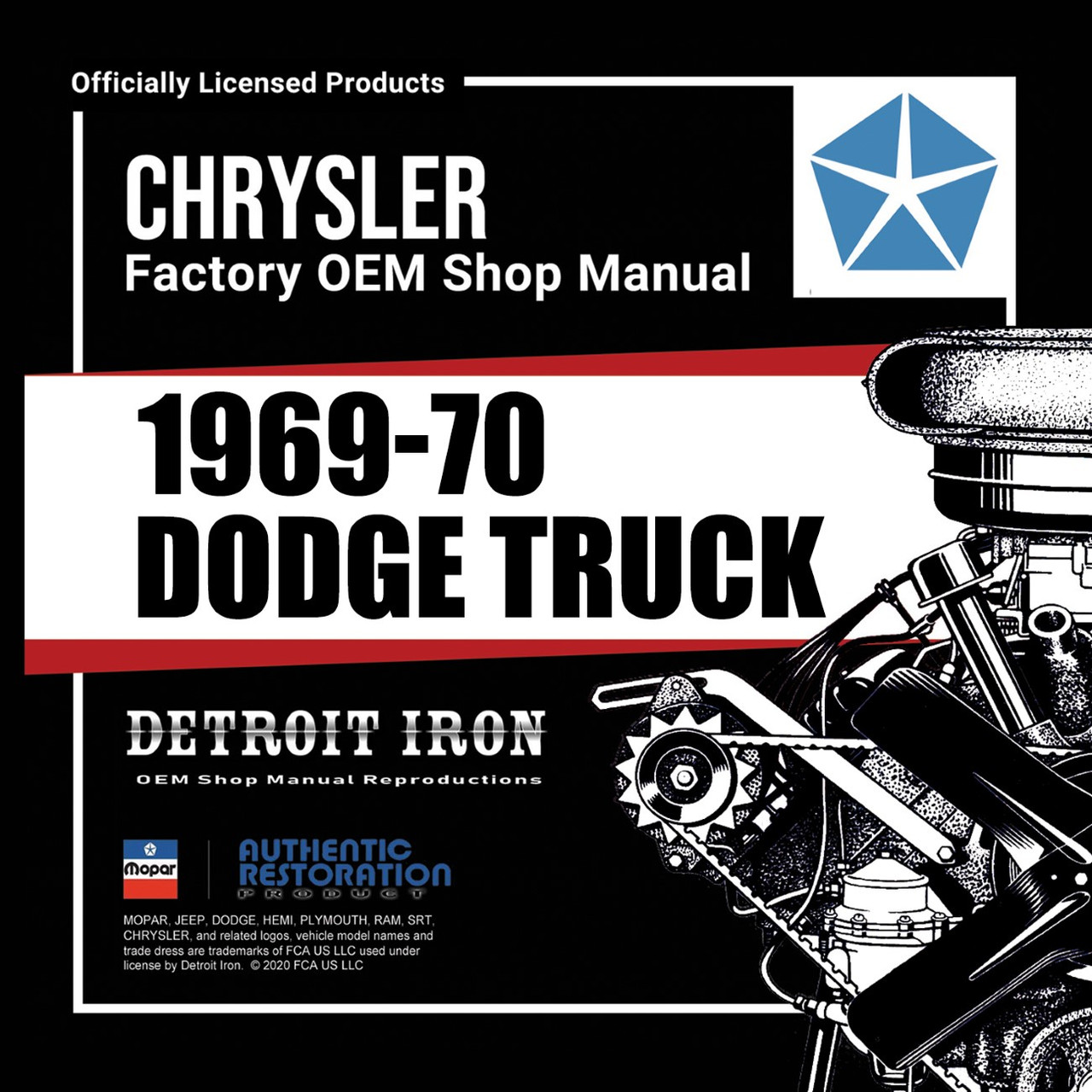 19691970 Dodge Truck Factory OEM Shop Manuals on CD PDF Format