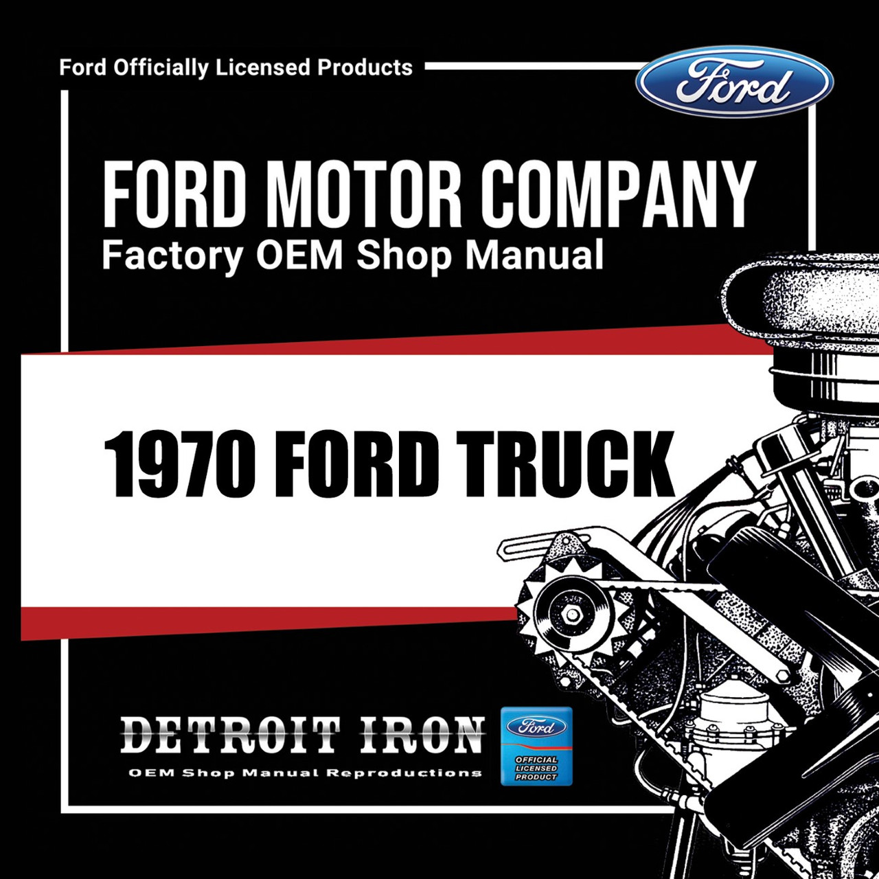 1970 Ford Truck Factory OEM Shop Manuals on CD - PDF Format