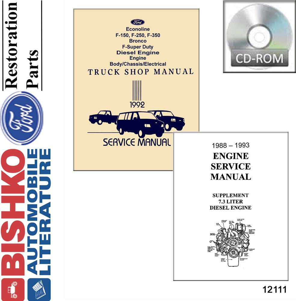 三菱 DELICA VAN・TRUCK 整備解説書 CD-ROM 1992 Ford Truck OEM Service Manual on CD-ROM