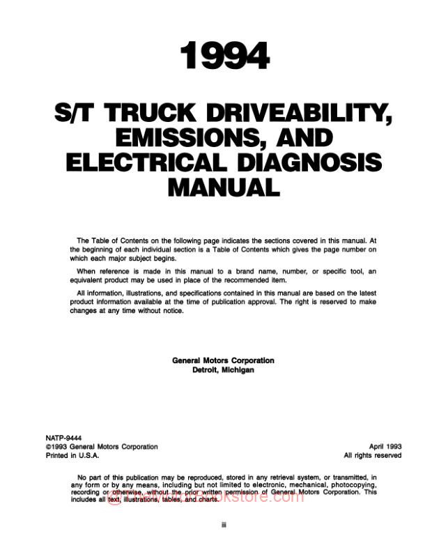 1994-1995 Chevy GMC 6.5 Diesel Electrical Diagnosis Manual – Detroit Iron, Paper