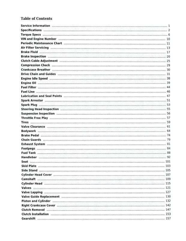 2014 2015 2016 2017 2018 Honda CRF125F CRF125FB Dirt Bike Service Repair Manual