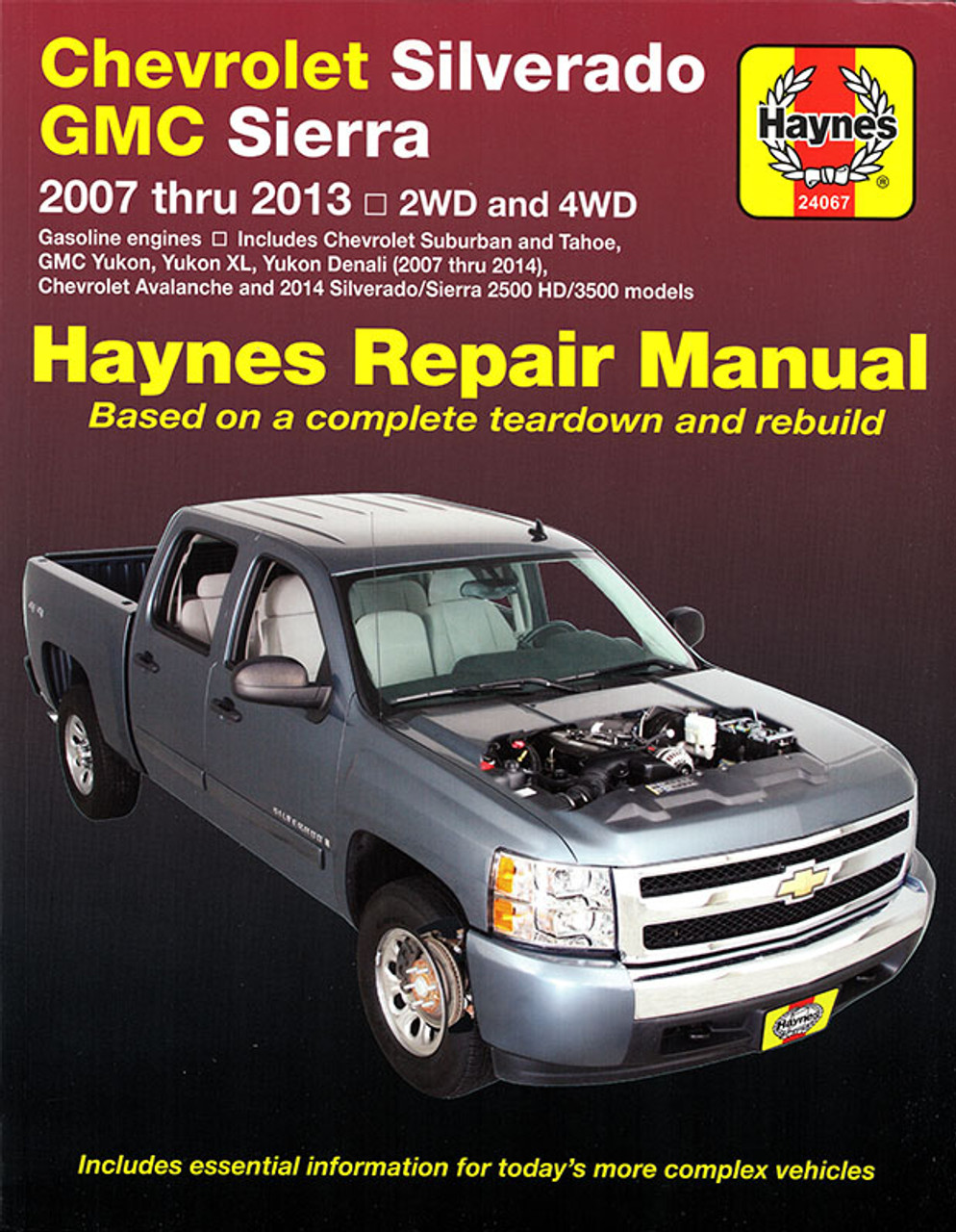 2007-2013 Chevrolet Silverado, Suburban, Tahoe, Avalanche, GMC Sierra,  Yukon XL, Denali Repair Manual