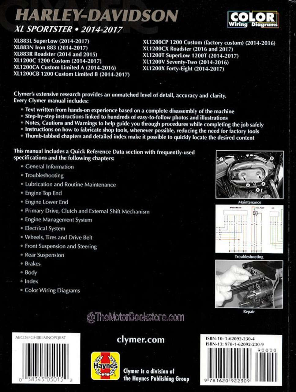 Harley-Davidson XL Sportster Repair Manual 2014-2017
