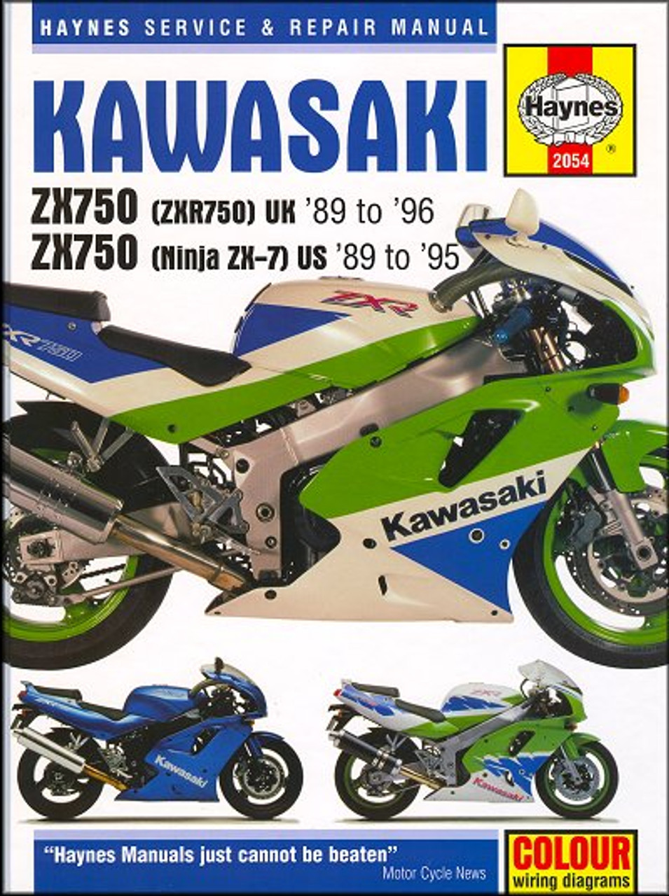 Kawasaki Ninja ZX7, ZX750, ZXR750 Repair Manual 1989-1996