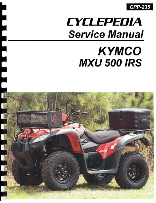 KYMCO MXU 500 ATV Service Manual 2010-2012 - Main Image