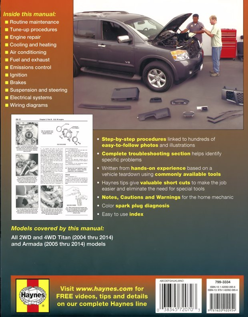 Nissan Titan Nissan Armada Repair Manual 2004 2014 Haynes