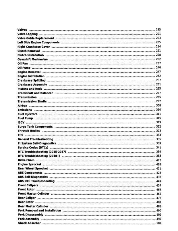Yamaha FZ-07 / MT-07 Service Manual 2015 - 2020
