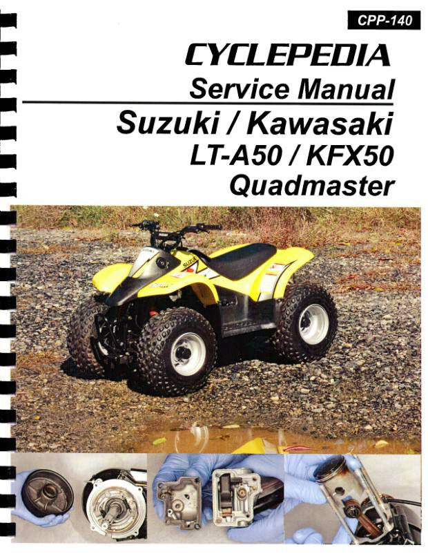 Suzuki LT-A50 Quadmaster, Kawasaki KFX50 Service Manual 2000-06