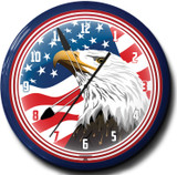 American Eagle Neon Clocks, High Quality, 20 Inch
