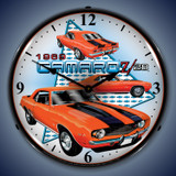 1969 Camaro Z28 Wall Clock, LED Lighted