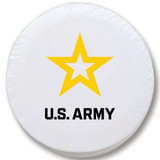 U.S. Army Tire Cover, Size A - 34 inches, White - Image 1