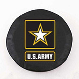 U.S. Army Tire Cover, Size J - 27 inches, Black