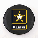 U.S. Army Tire Cover, Size O - 21.5 inches, Black
