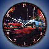 Lift Off Wall Clock, LED Lighted: Bruce Kaiser