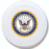 U.S. Navy Tire Cover, Size 1 - 28 inches, White - Image 1