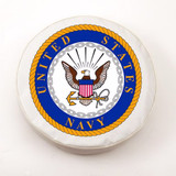 U.S. Navy Tire Cover, Size O - 21 1/2 inches, White