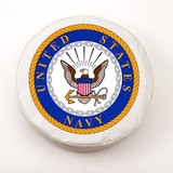 U.S. Navy Tire Cover, Size Universal Large - 31 1/4 inches, White