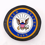 U.S. Navy Tire Cover, Size Z - 33 inches, Black