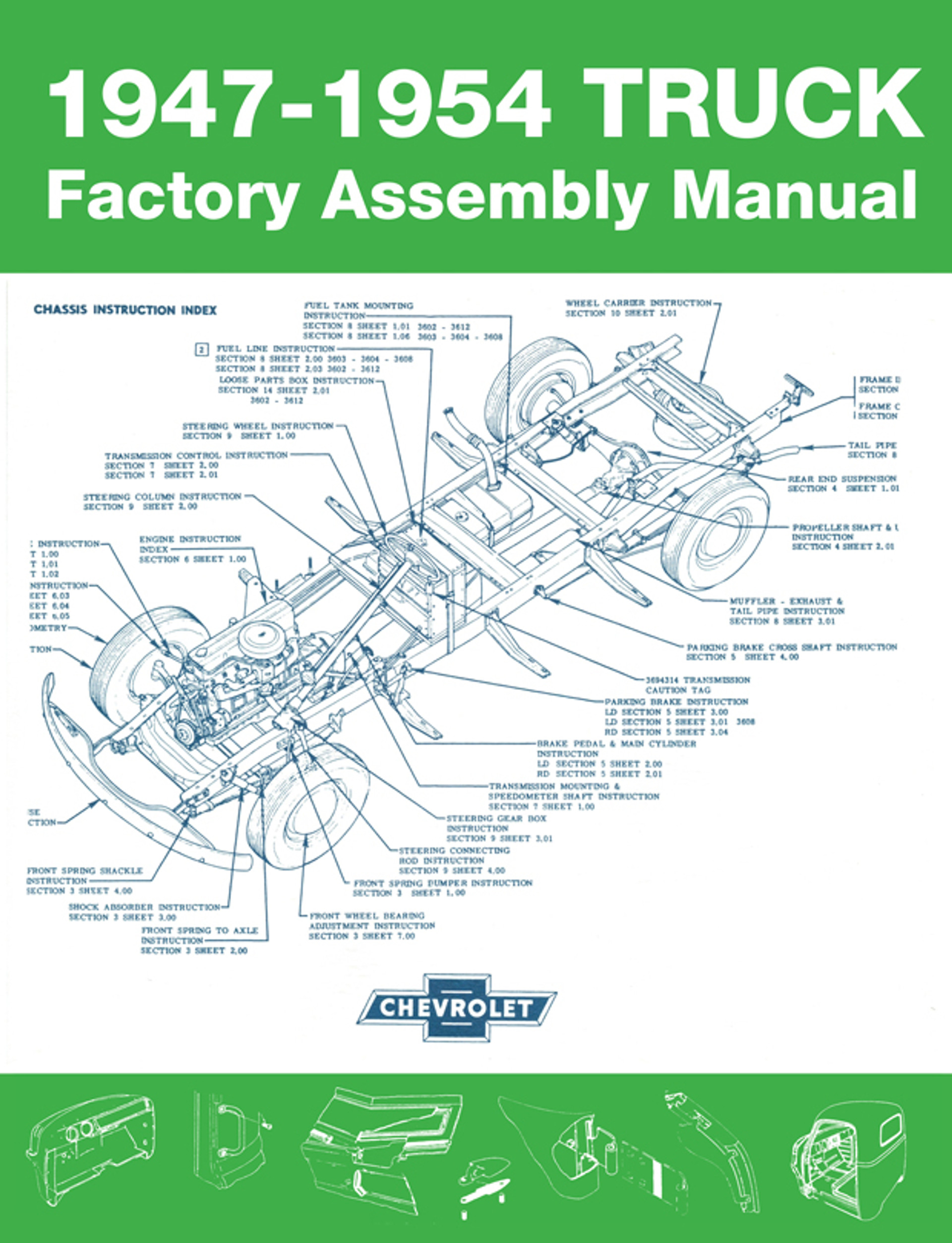 Chevy Truck Factory Assembly Manual 19471954 (Print Version)