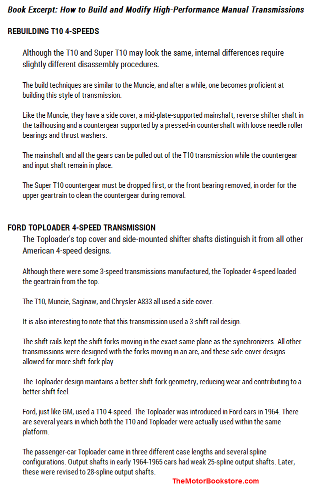 How to Build and Modify High-Performance Manual Transmissions