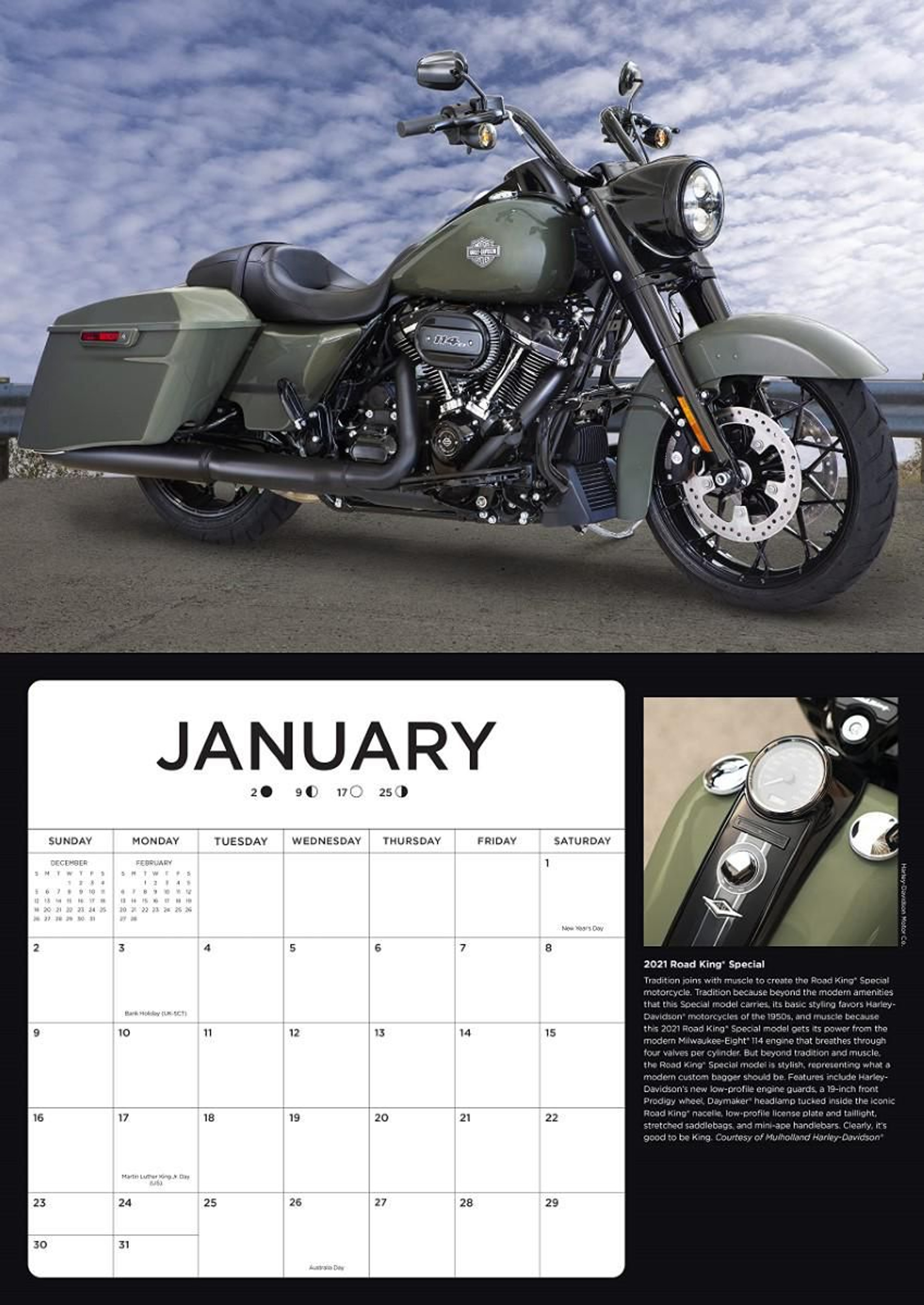 Harley Davidson 2022 Calendar ISBN 9780760371329