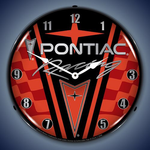 Pontiac LED Lighted Wall Clocks GTOs, Indian Head, TransAm, Judge, Racing