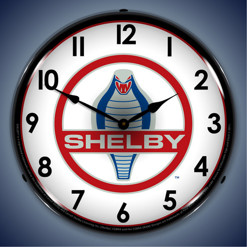 Shelby LED Lighted Clocks: Cobra, GT500