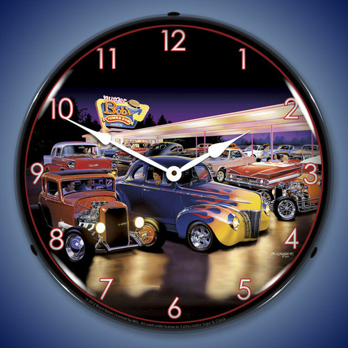 Bruce Kaiser Art Automotive LED Wall Clocks