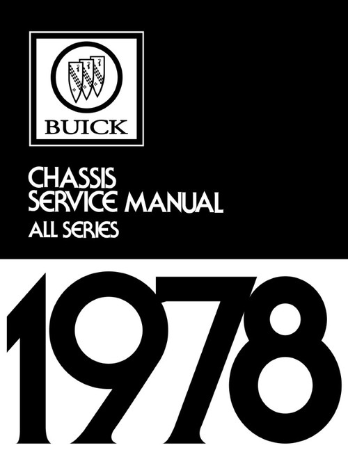 1978 Buick Chassis Service Manual (All Series) - Includes 11x26 in. COLOR Wiring Diagrams