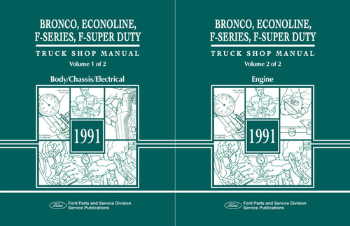 1991 Ford Truck, Bronco, Econoline Shop Manual - F-Series, F-Super Duty