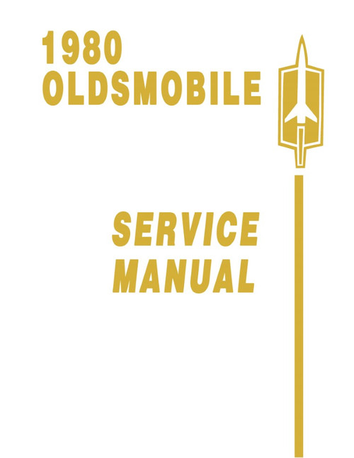 1980 Oldsmobile Service Manual - Includes 11x26 inch COLOR Wiring Diagrams