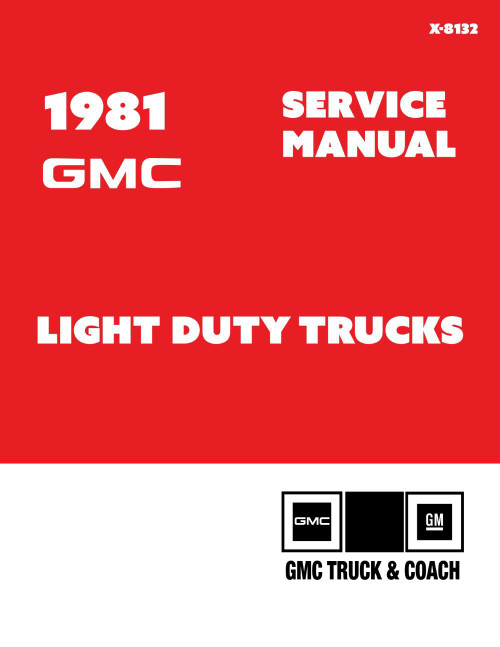 1981 GMC Light Duty Trucks Service Manual - Image 1