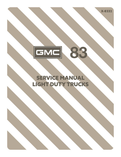 1983 GMC Light Duty Trucks Service Manual - includes 11x26 in WDs - Image 1