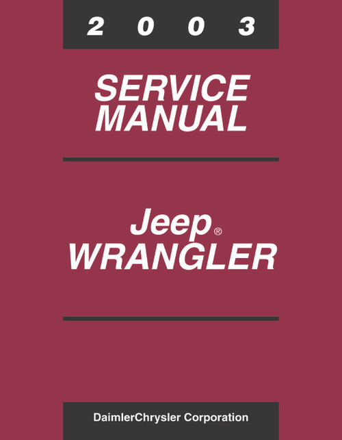 2003 Jeep Wrangler Service Manual - Gallery Image 1