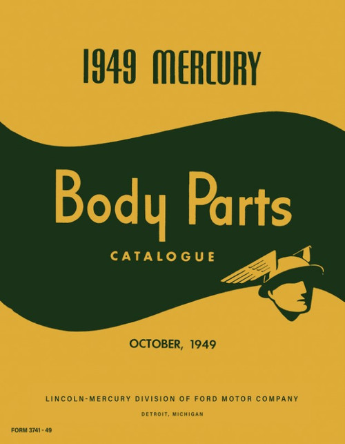 1949 Mercury Body Parts Catalog