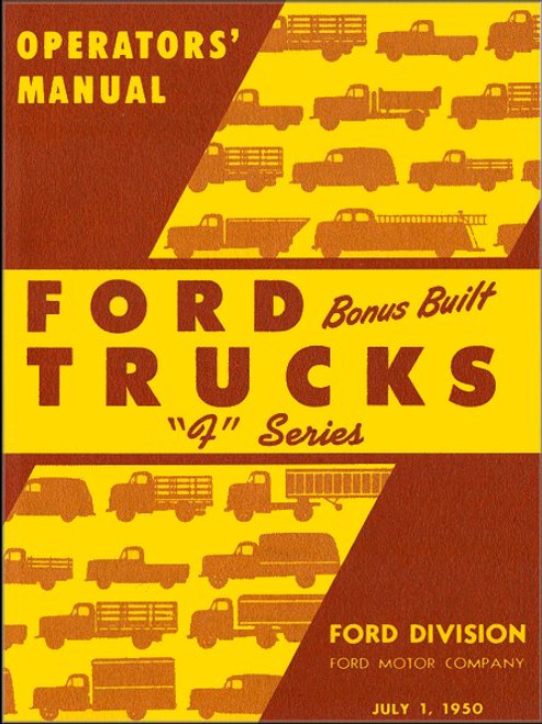 1950 Ford F-Series Truck Operator's Manual