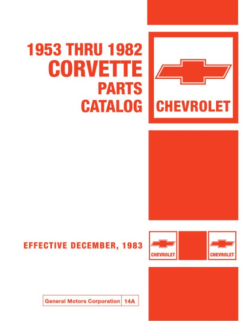 1953 - 1982 Corvette Parts & Illustration Catalog Set