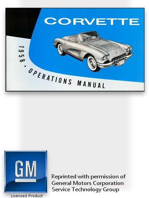 1958 Chevrolet Corvette Owner's Manual