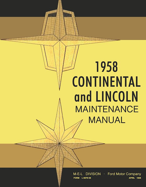 1958 Lincoln Shop Manual