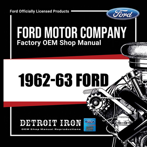 1962-1963 Thunderbird Factory OEM Shop Manuals on CD - PDF Format