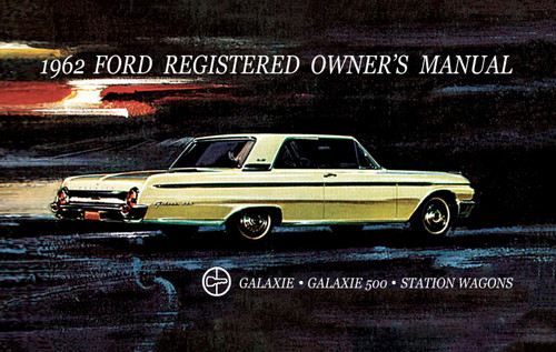 1962 Ford Car Owners Manual - Cover