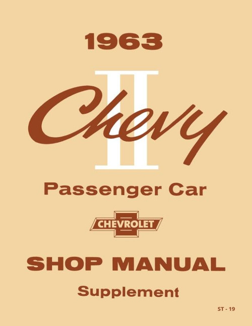 1963 Chevy II Passenger Car Shop Manual Supplement